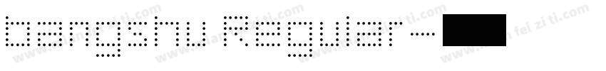 bangshu Regular字体转换